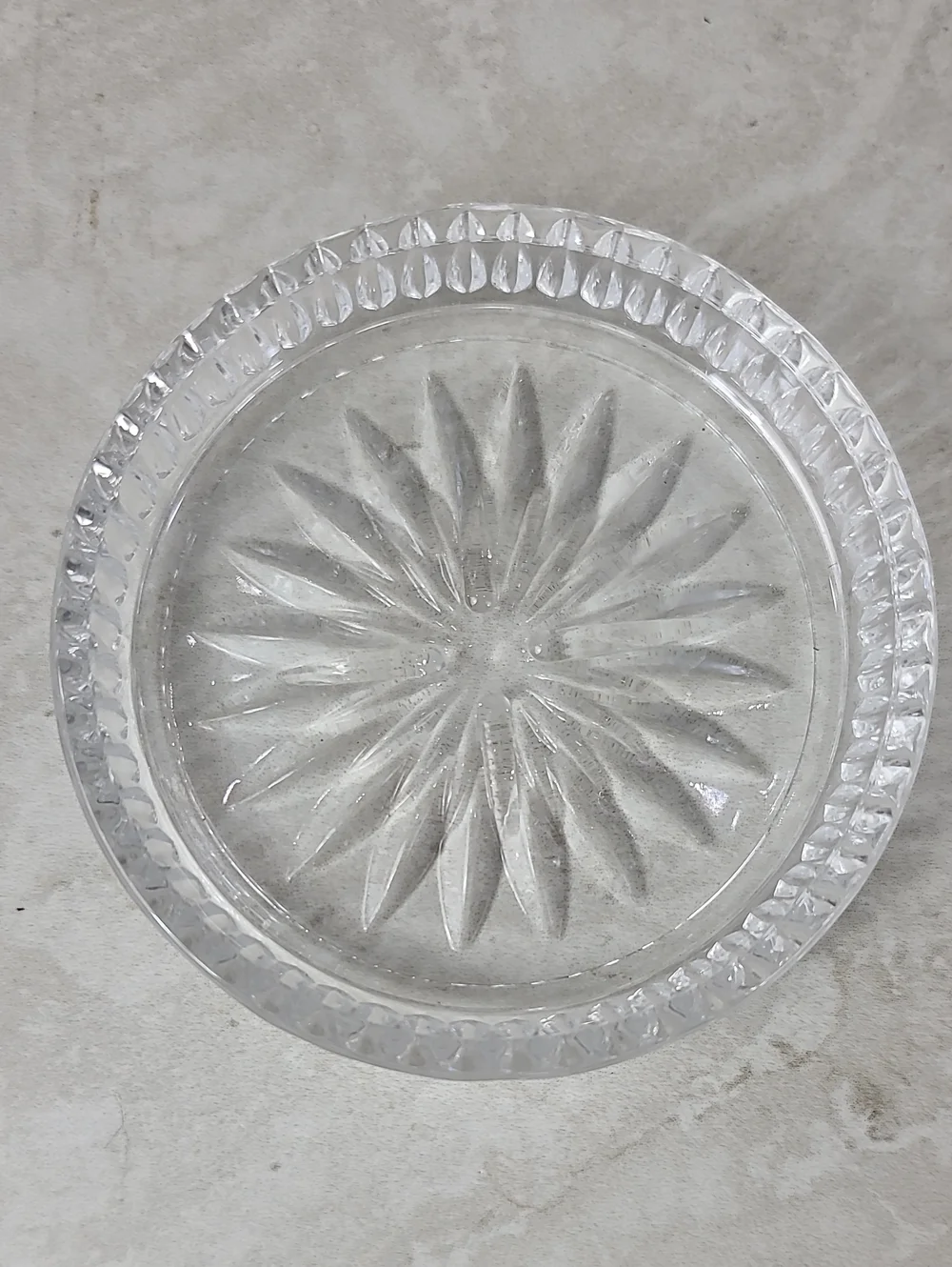 Vtg Princess House ROYAL HIGHLIGHTS Round Starburst Drink Coasters - Set of 4